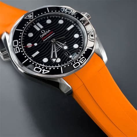 omega orange strap seamaster|genuine omega watch straps.